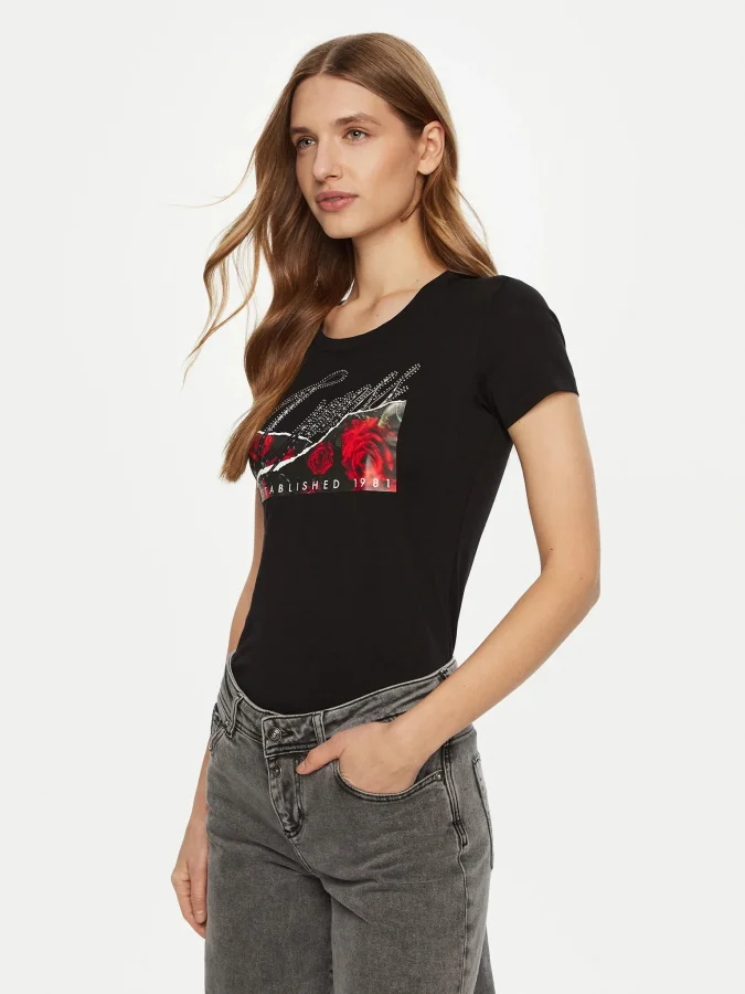GUESS - SS CN ROSES PRINT