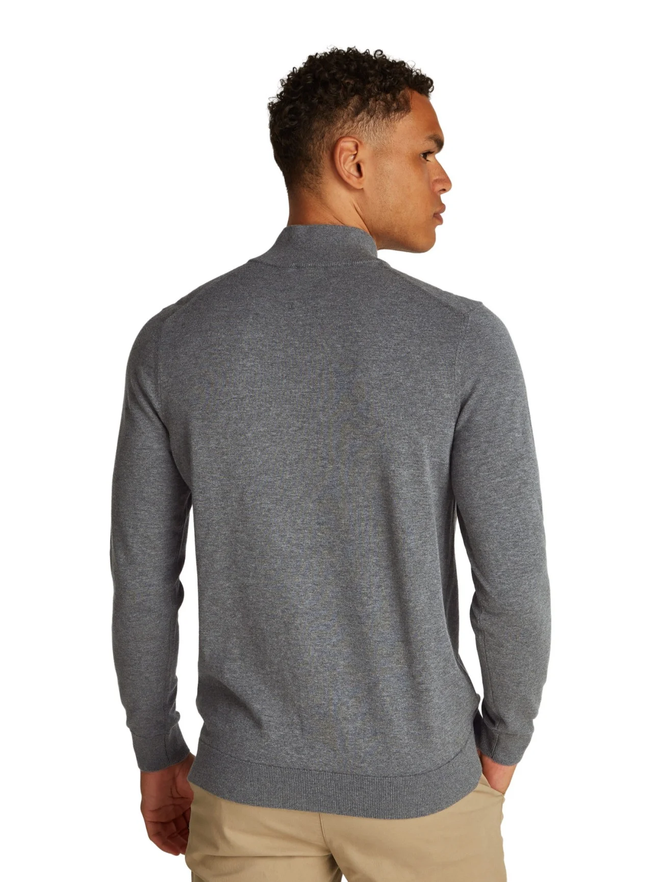 CALVIN KLEIN - COTTON SILK BLEND ZIP... CALVIN KLEIN - COTTON SILK BLEND ZIP...