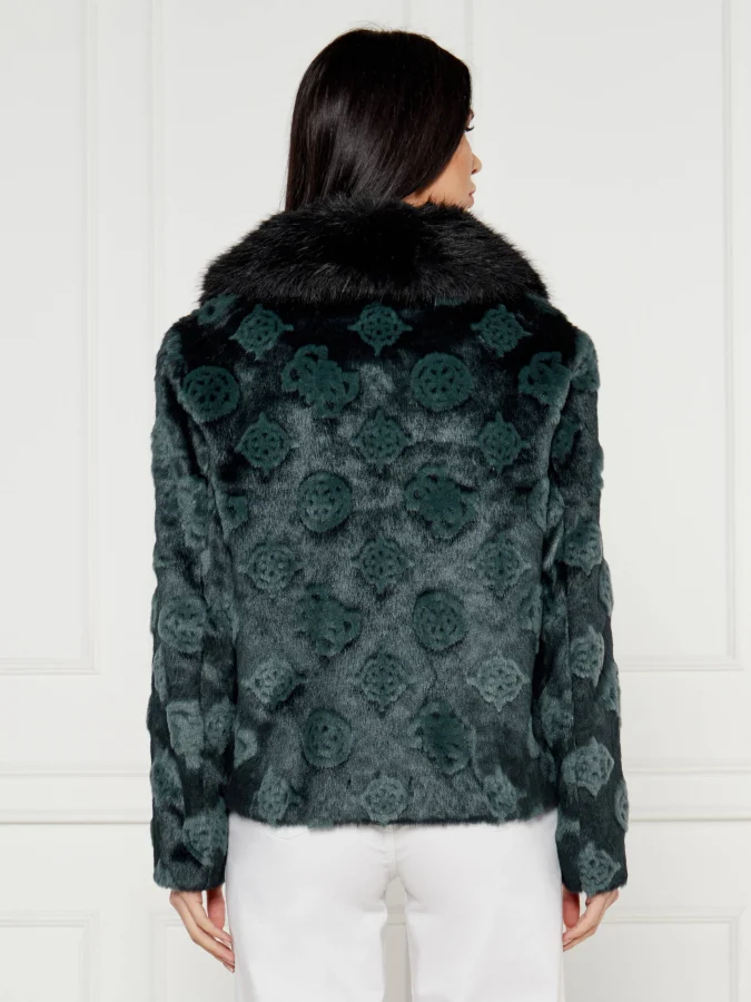 GUESS - KARINE FUR LOGO JKT 2