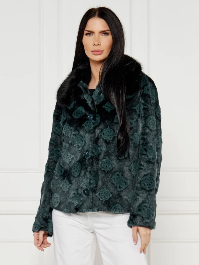 GUESS - KARINE FUR LOGO JKT