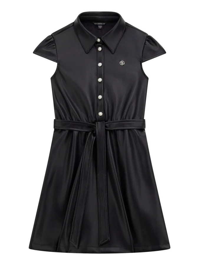 GUESS - PU LEATHER SS DRESS...