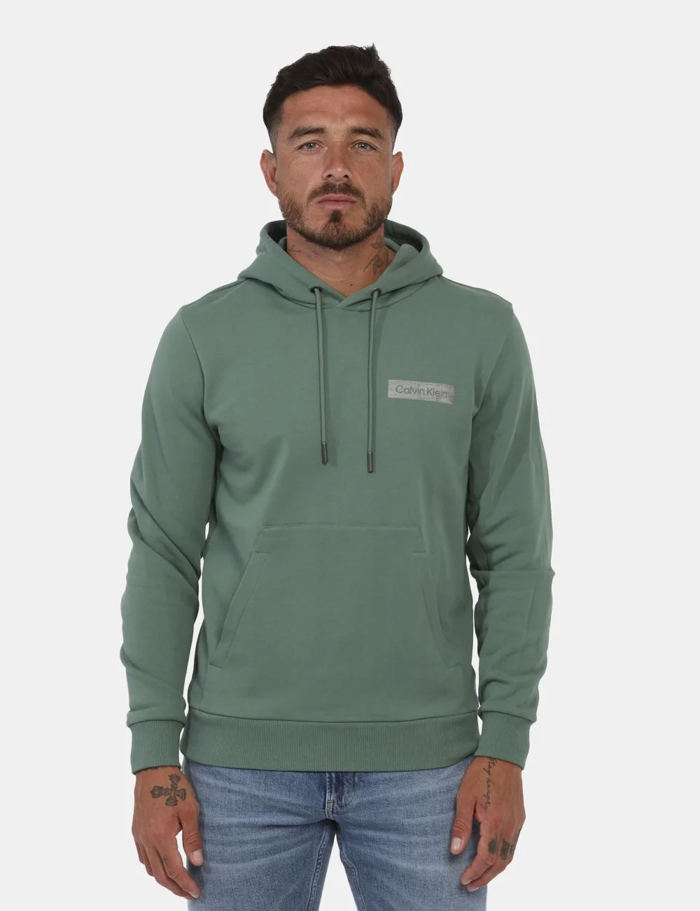 CALVIN KLEIN - MONO LOGO PATCH SCARF RUB CALVIN KLEIN - MONO LOGO PATCH SCARF RUB