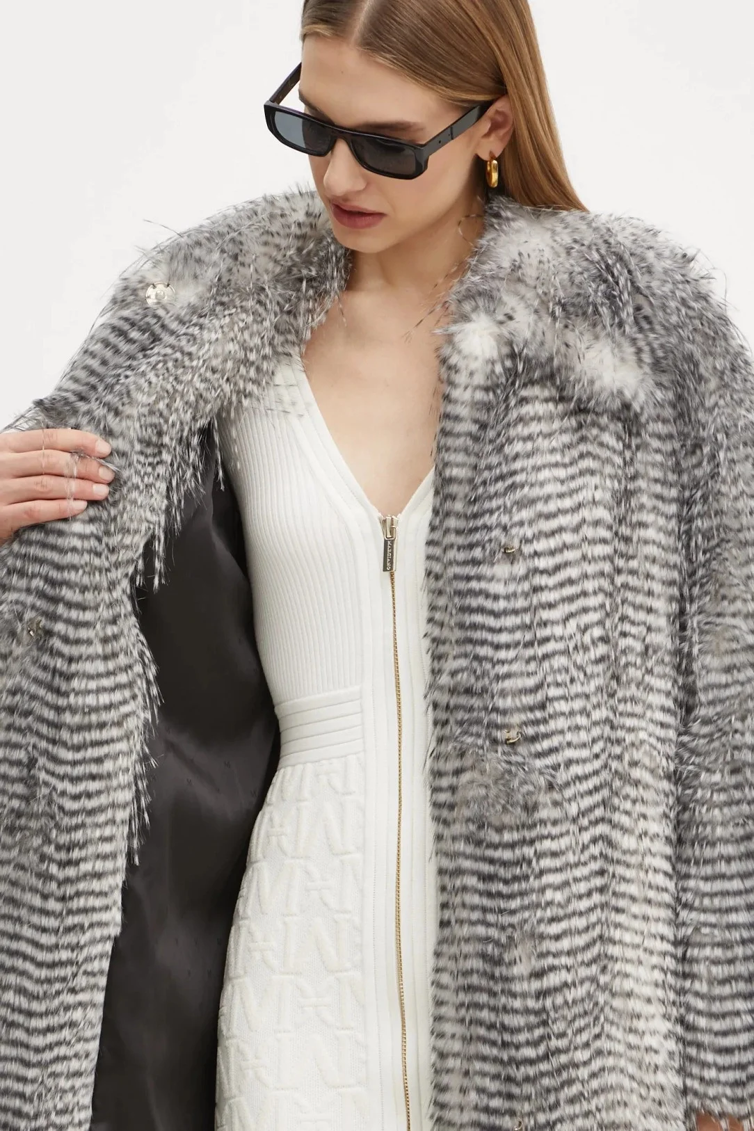 GUESS - JEANNETTE COAT FAUX FUR GUESS - JEANNETTE COAT FAUX FUR