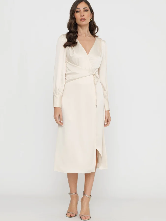 GUESS - DION WRAP MIDI DRESS