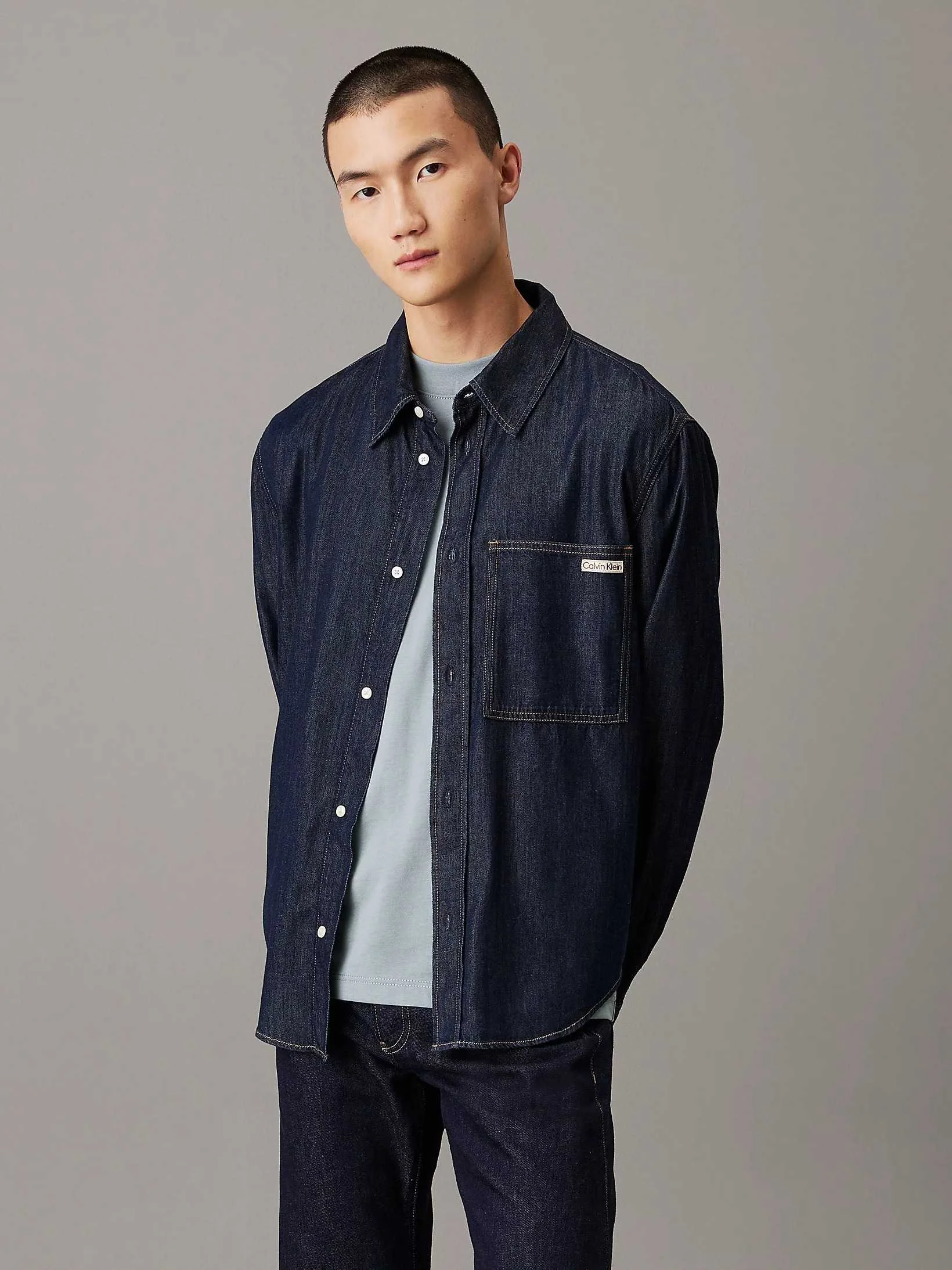 CALVIN KLEIN JEANS - REGULAR DENIM SHIRT CALVIN KLEIN JEANS - REGULAR DENIM SHIRT