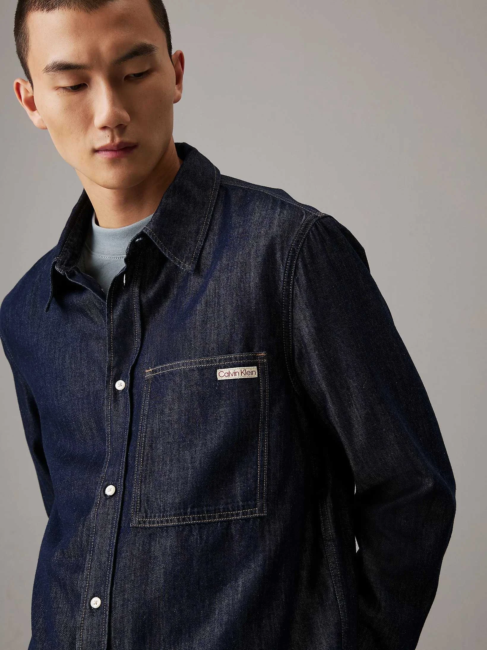 CALVIN KLEIN JEANS - REGULAR DENIM SHIRT CALVIN KLEIN JEANS - REGULAR DENIM SHIRT