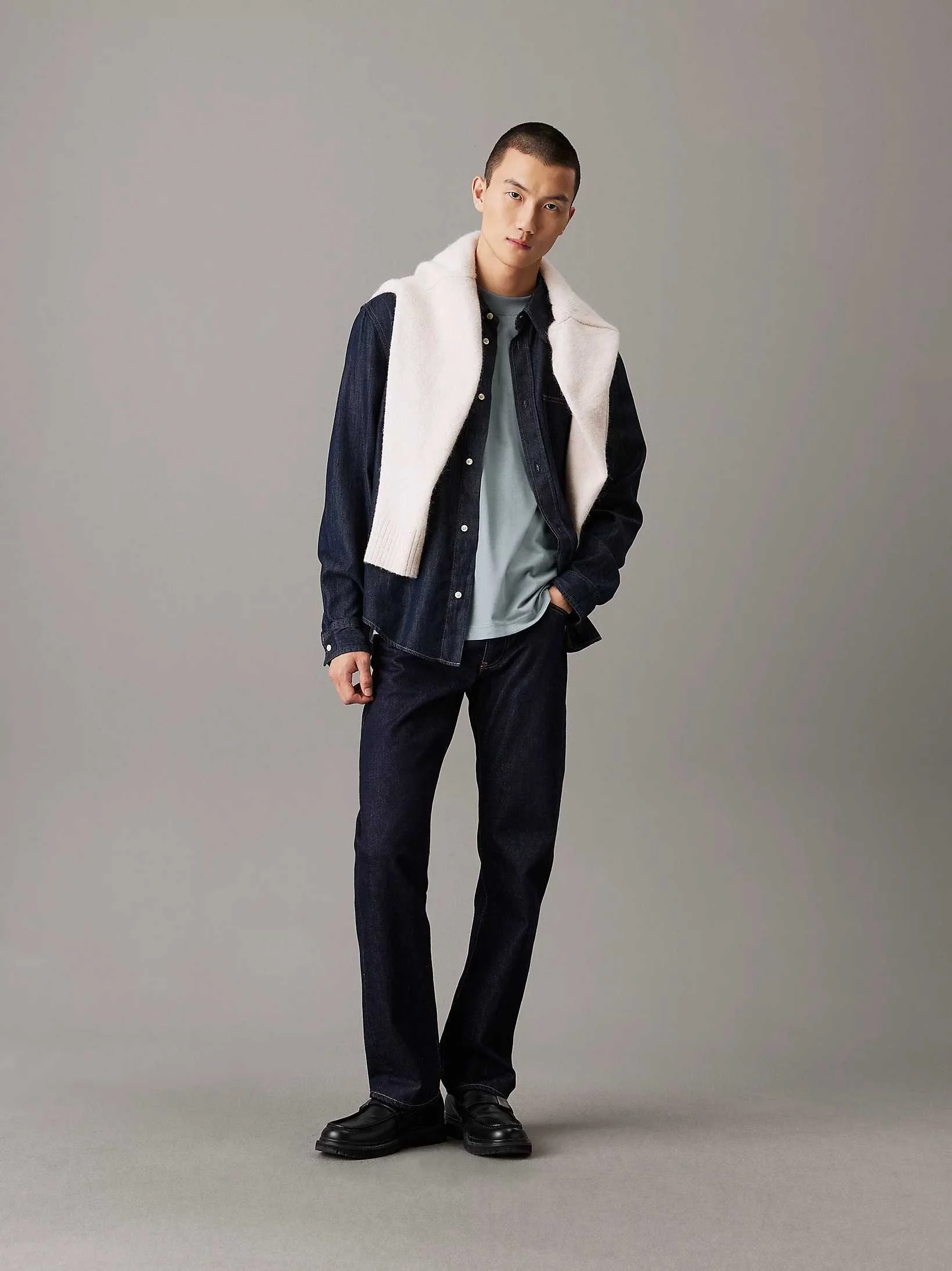 CALVIN KLEIN JEANS - REGULAR DENIM SHIRT CALVIN KLEIN JEANS - REGULAR DENIM SHIRT