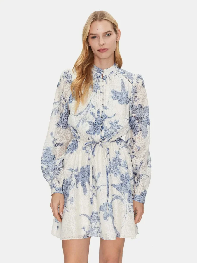 GUESS - ADLAIDE LS FLARE DRESS