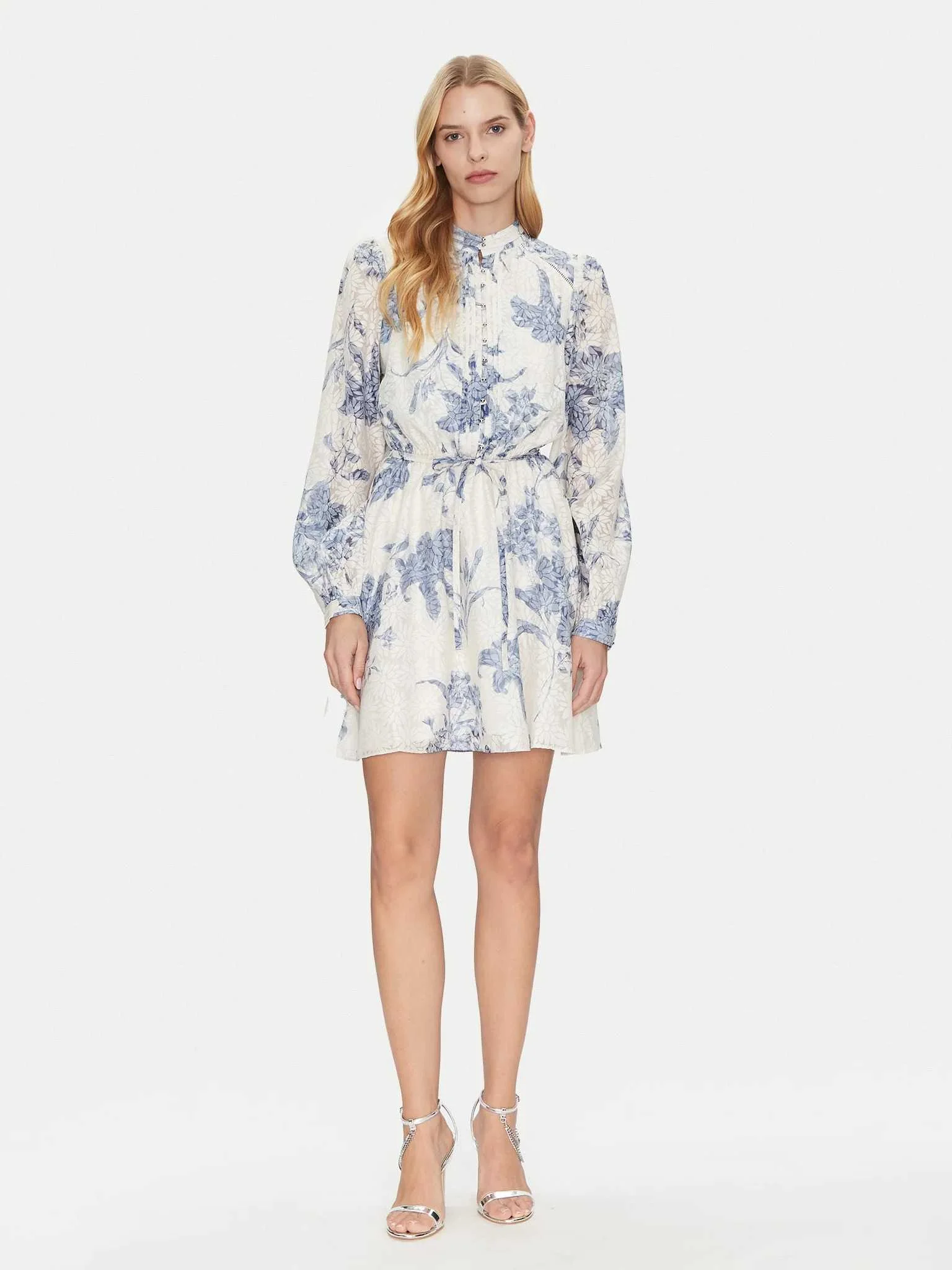 GUESS - ADLAIDE LS FLARE DRESS GUESS - ADLAIDE LS FLARE DRESS