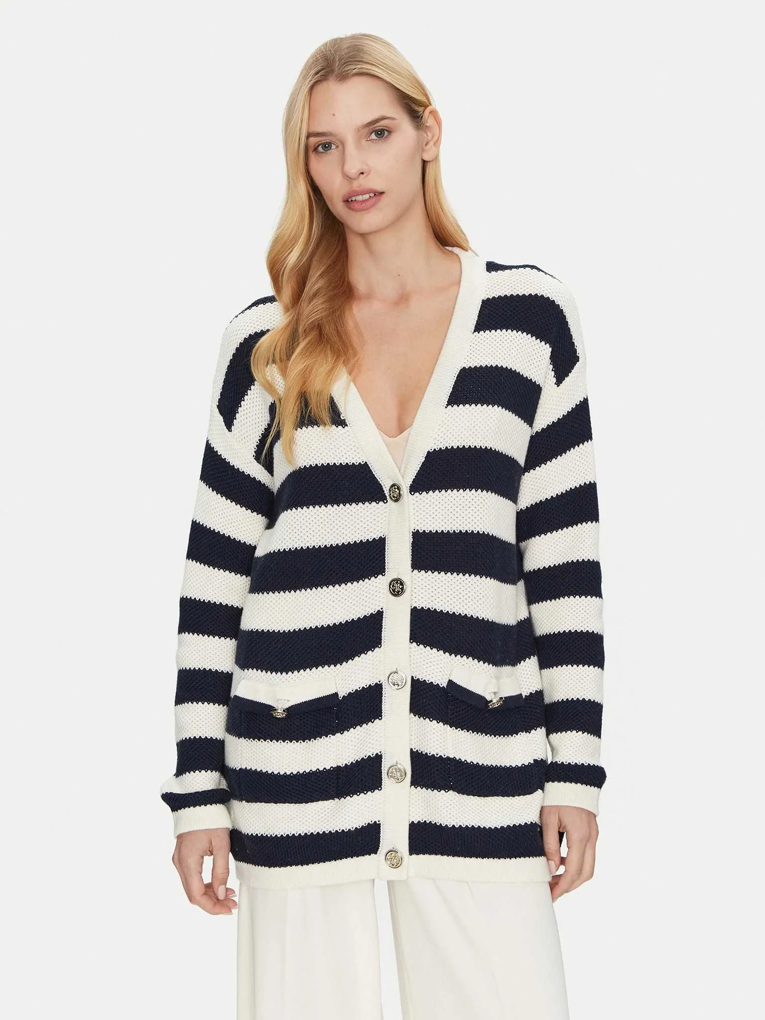 GUESS - SOFIA LS VN CARDI SWTR GUESS - SOFIA LS VN CARDI SWTR
