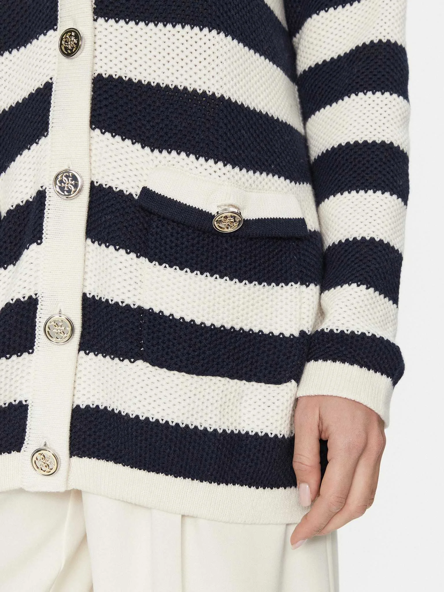 GUESS - SOFIA LS VN CARDI SWTR GUESS - SOFIA LS VN CARDI SWTR