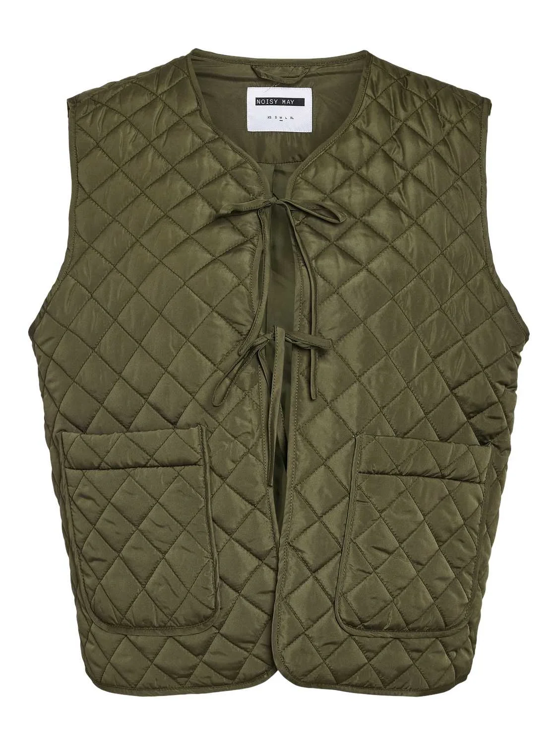 Noisy May - NMIRIS QUILTED BOW VEST FWD Noisy May - NMIRIS QUILTED BOW VEST FWD