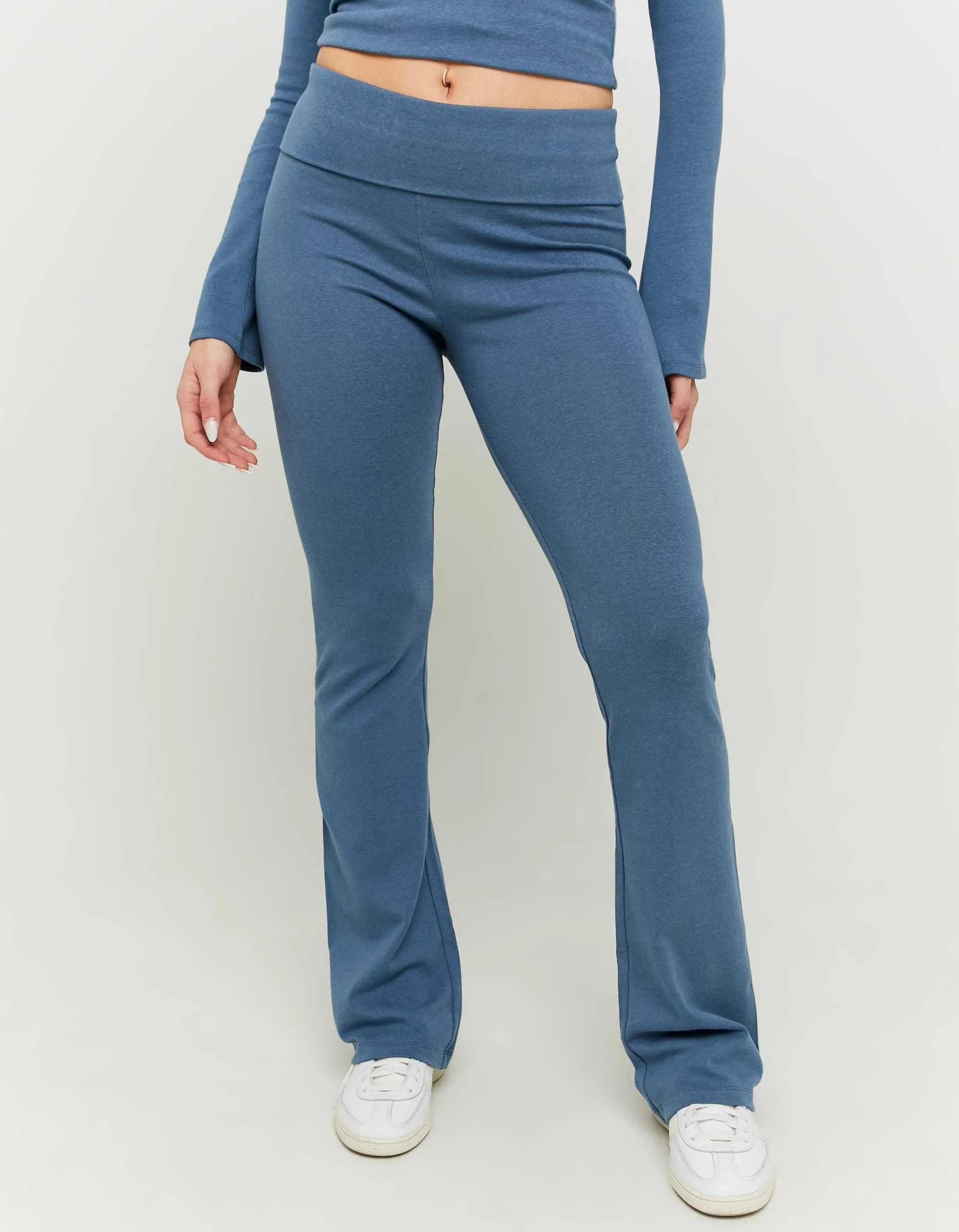 Tally Weijl - Blue Leggings with Fold Tally Weijl - Blue Leggings with Fold