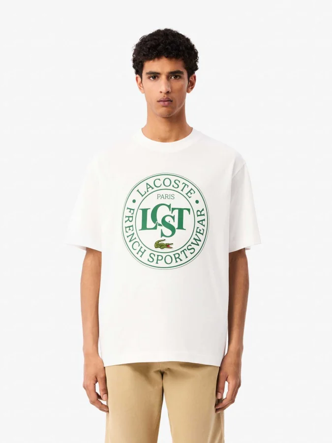 LACOSTE - Loose cotton...
