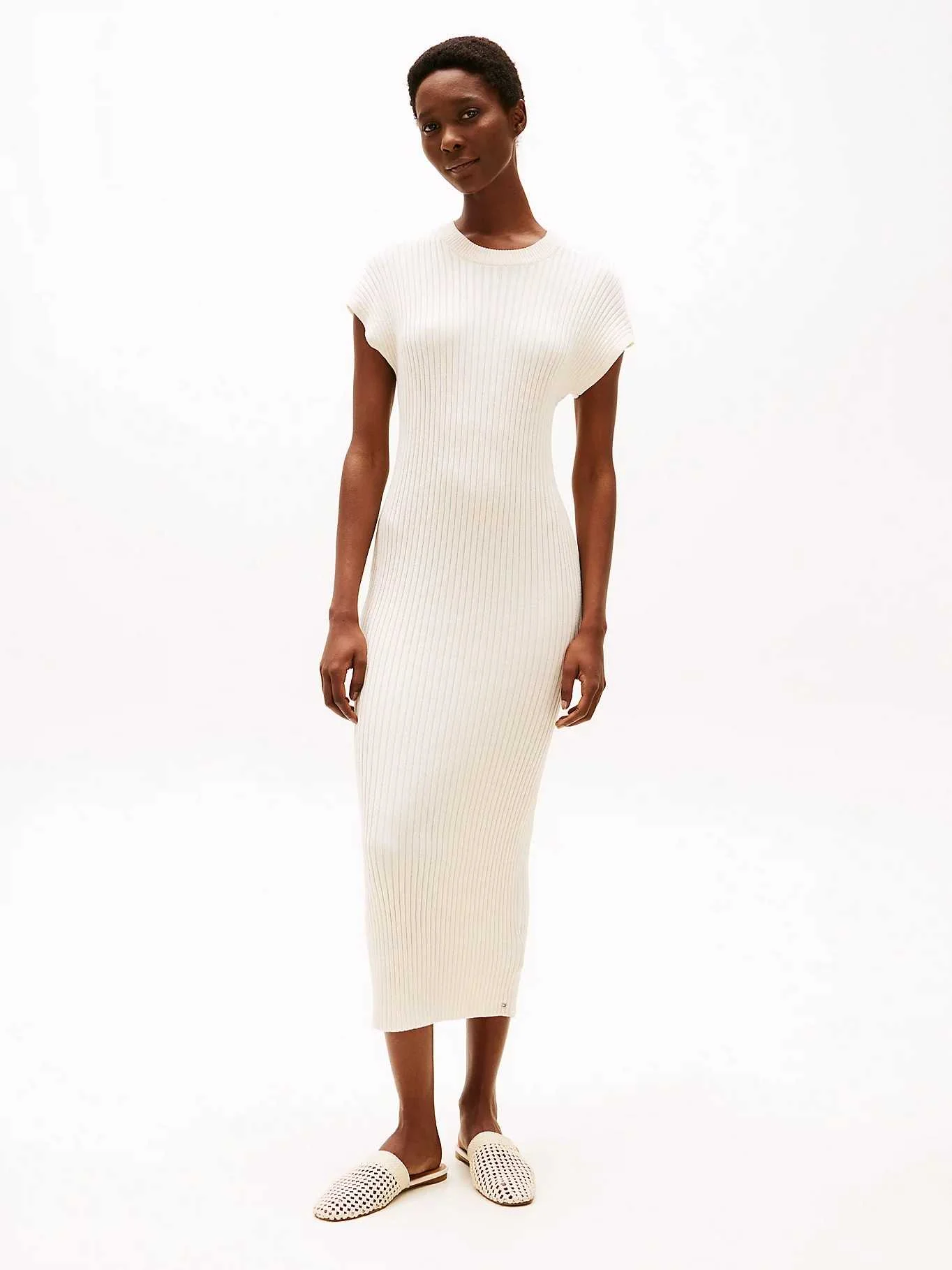 Tommy Hilfiger - RIB BLEND CAP SL DRESS Tommy Hilfiger - RIB BLEND CAP SL DRESS