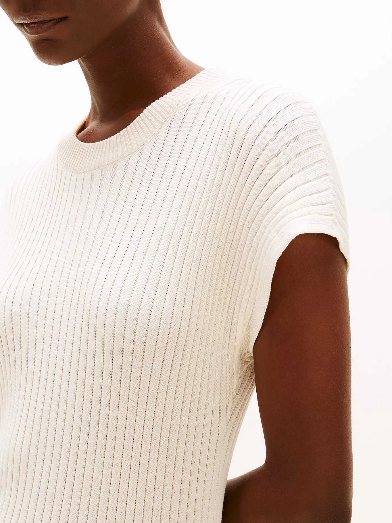 Tommy Hilfiger - RIB BLEND CAP SL DRESS Tommy Hilfiger - RIB BLEND CAP SL DRESS