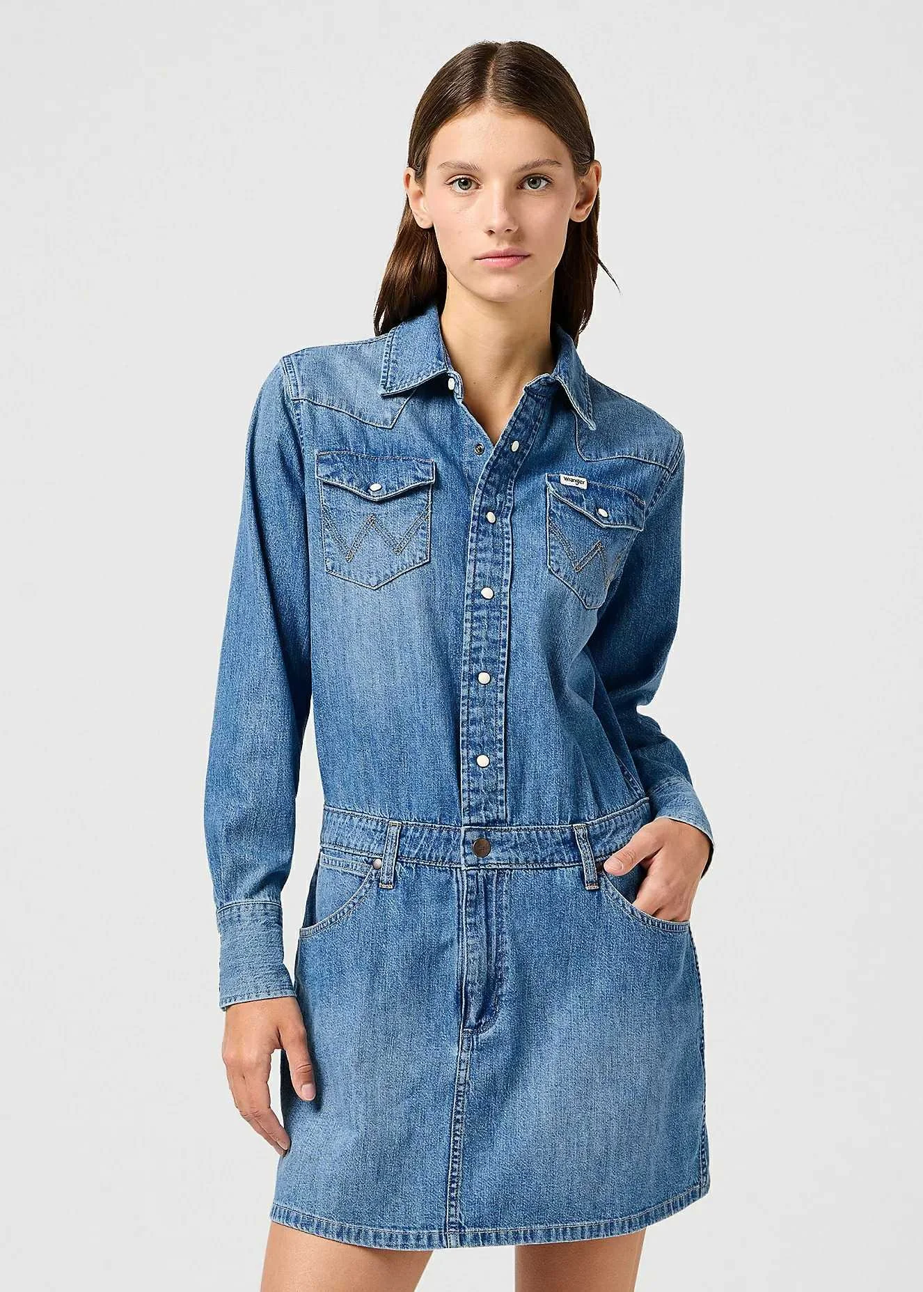 WRANGLER - LS DENIM DRESS