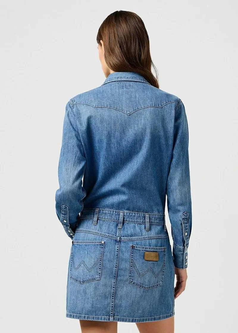 WRANGLER - LS DENIM DRESS 2