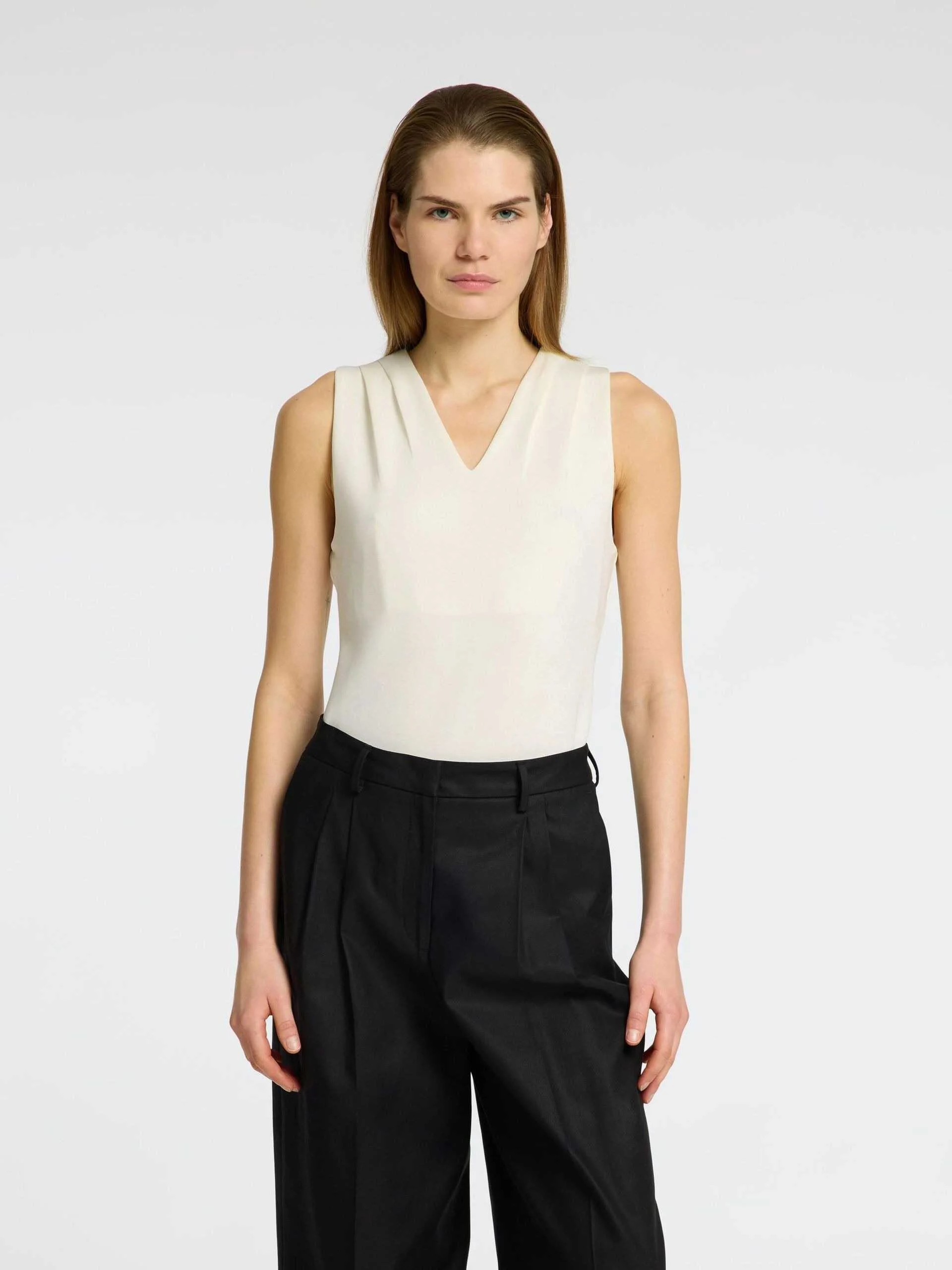 SELECTED WOMEN - SLFTENNY SL V-NECK TOP SELECTED WOMEN - SLFTENNY SL V-NECK TOP