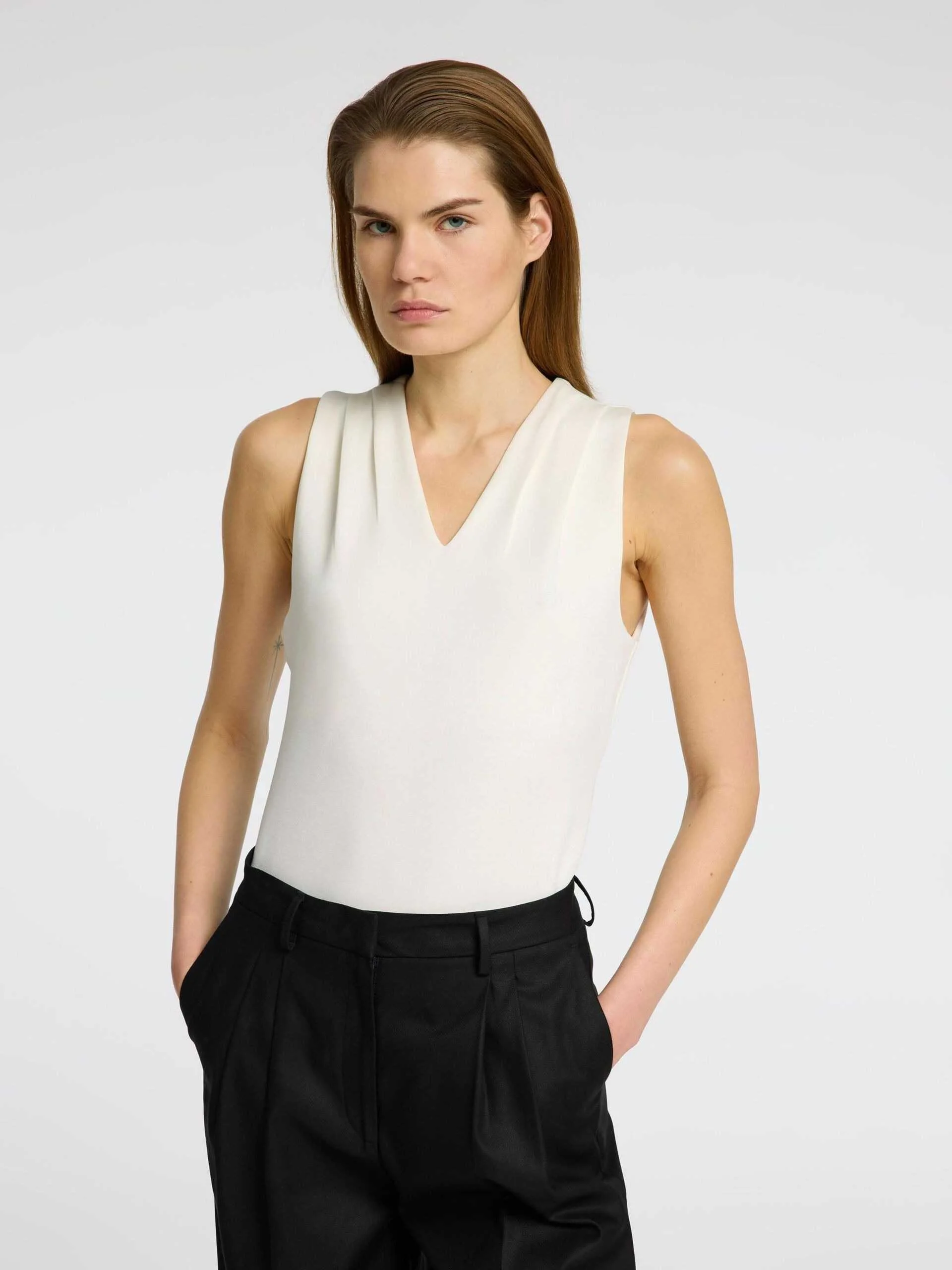 SELECTED WOMEN - SLFTENNY SL V-NECK TOP SELECTED WOMEN - SLFTENNY SL V-NECK TOP