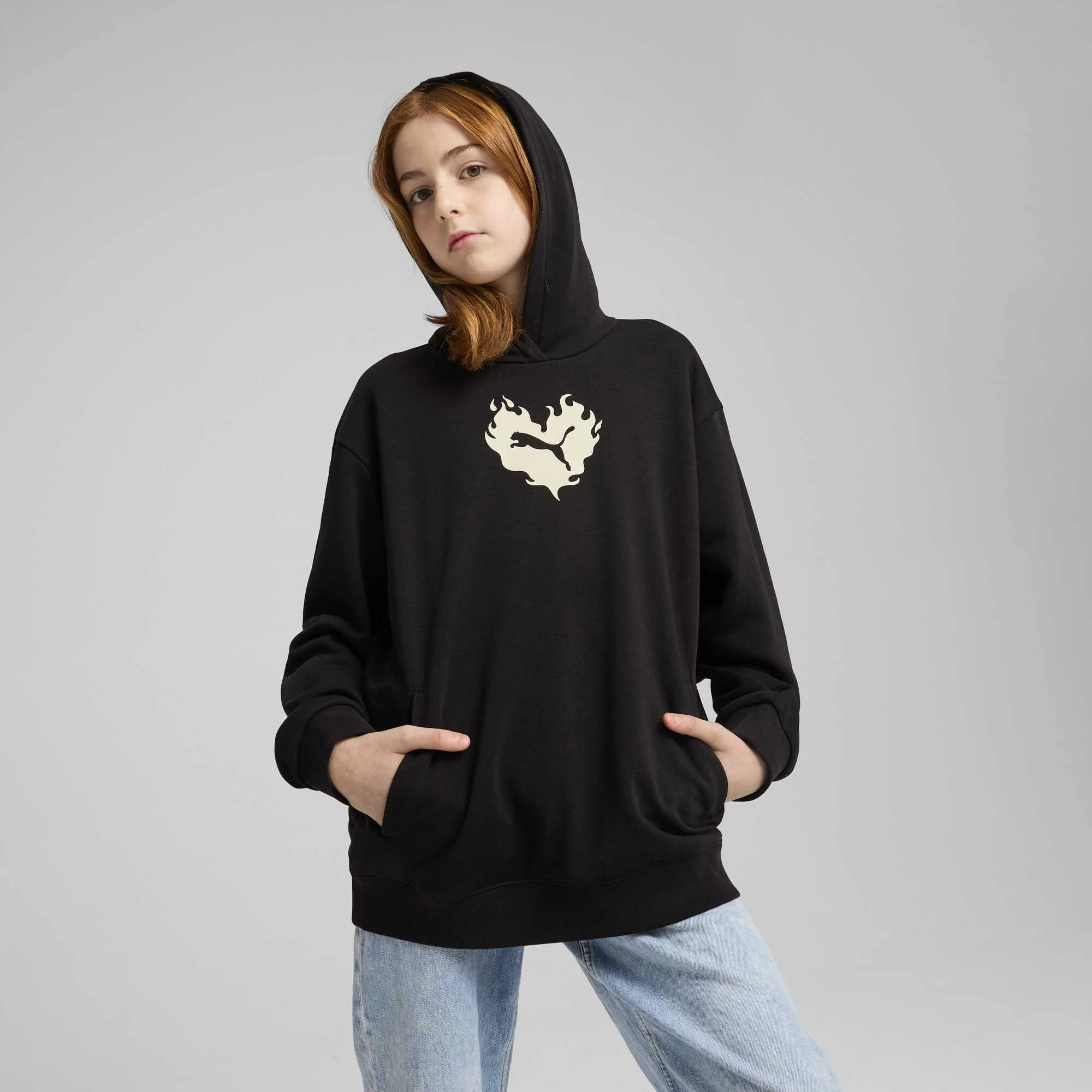 Puma - FLAMING LOVE Hoodie TR G Puma - FLAMING LOVE Hoodie TR G