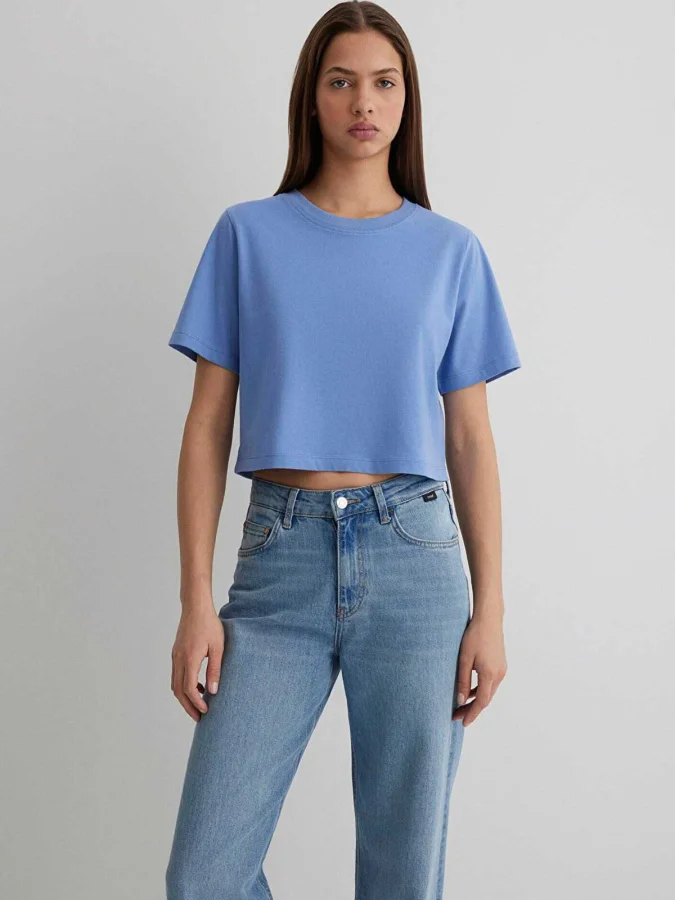 Mavi - SHORT SLEEVE CROP...