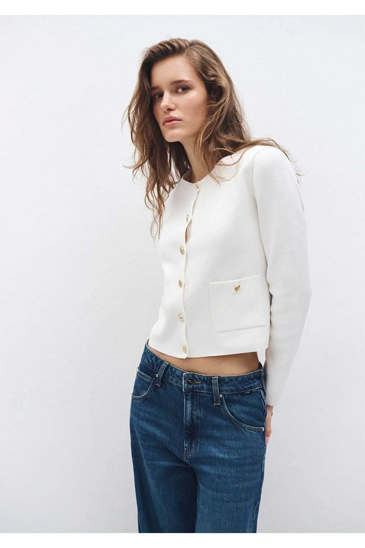 Mavi - BUTTON SHORT CARDIGAN Mavi - BUTTON SHORT CARDIGAN