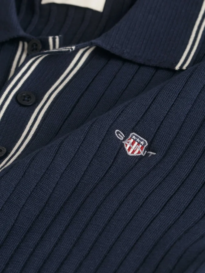 Gant - RIBBED COTTON SS POLO 2