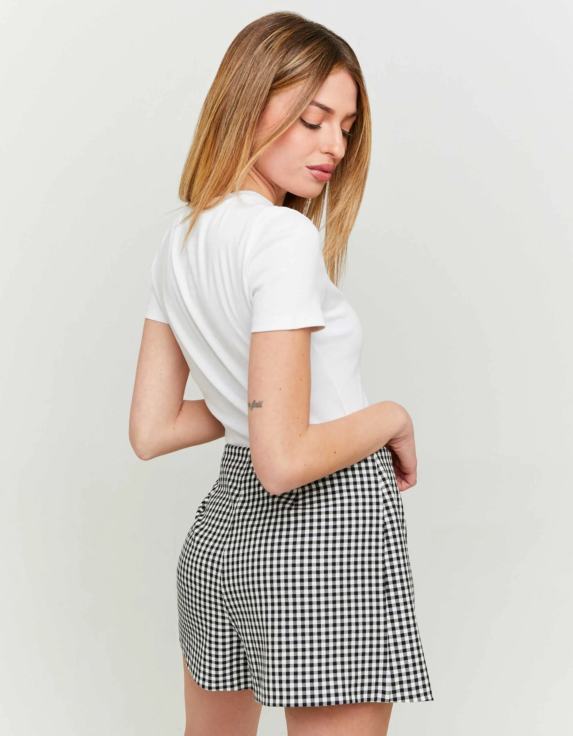 Tally Weijl - Vichy Print Mini Skort Tally Weijl - Vichy Print Mini Skort