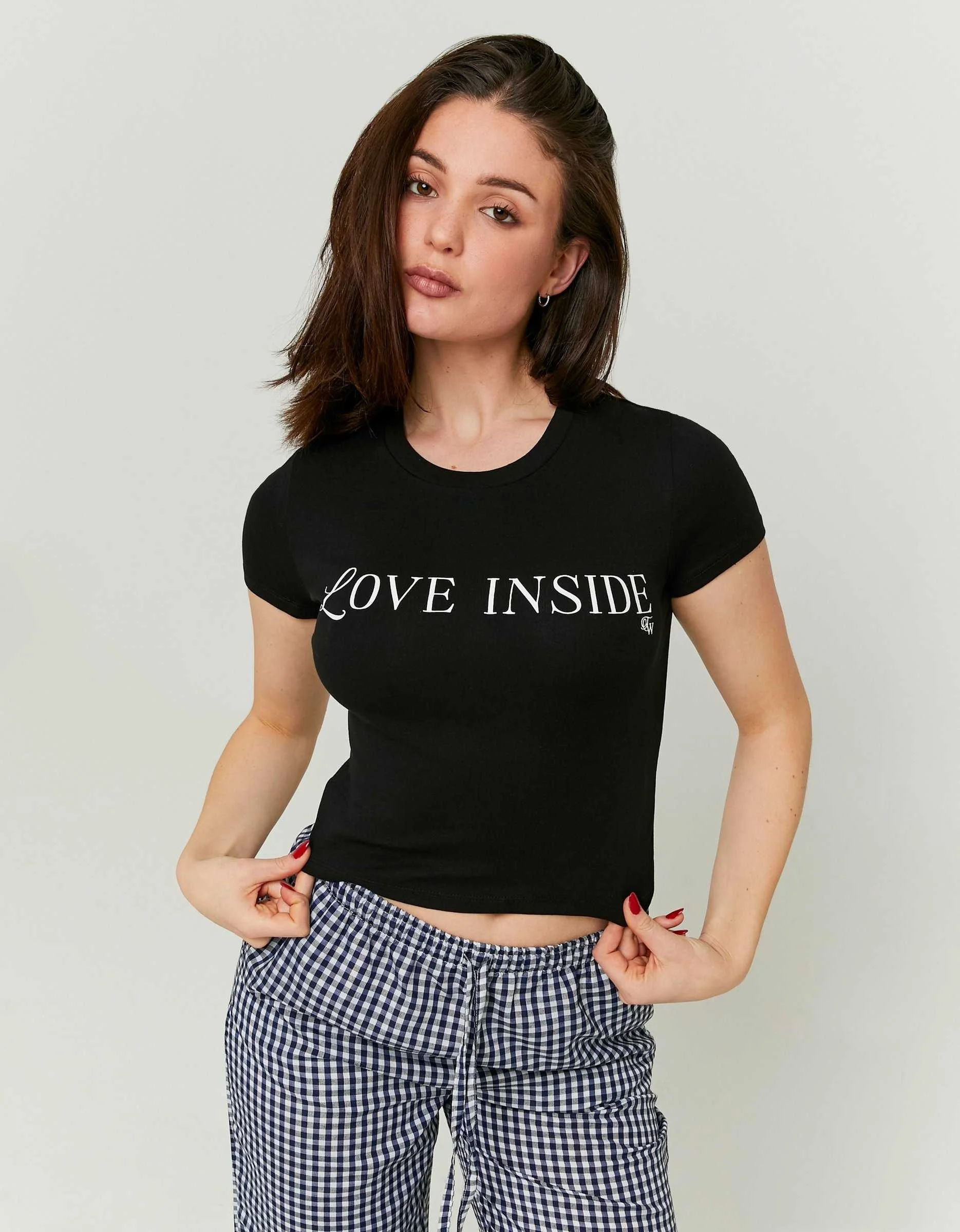 Tally Weijl - Black Printed T-shirt Tally Weijl - Black Printed T-shirt