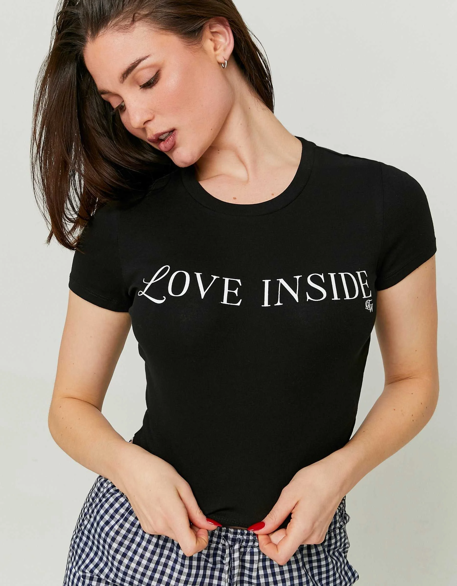 Tally Weijl - Black Printed T-shirt Tally Weijl - Black Printed T-shirt