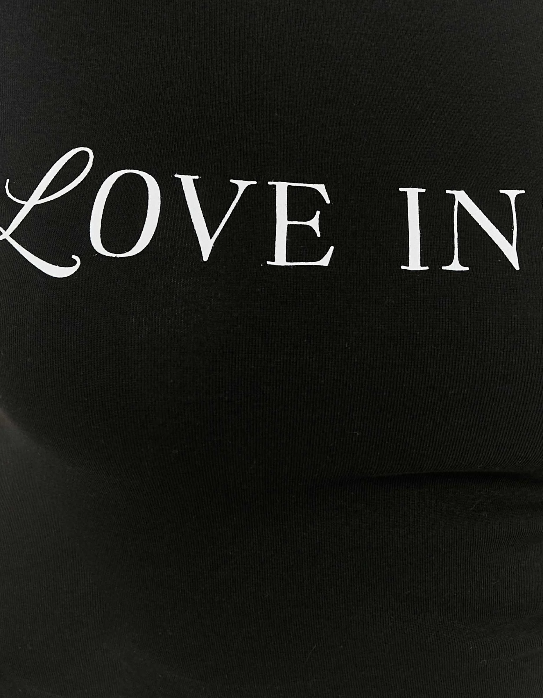 Tally Weijl - Black Printed T-shirt Tally Weijl - Black Printed T-shirt