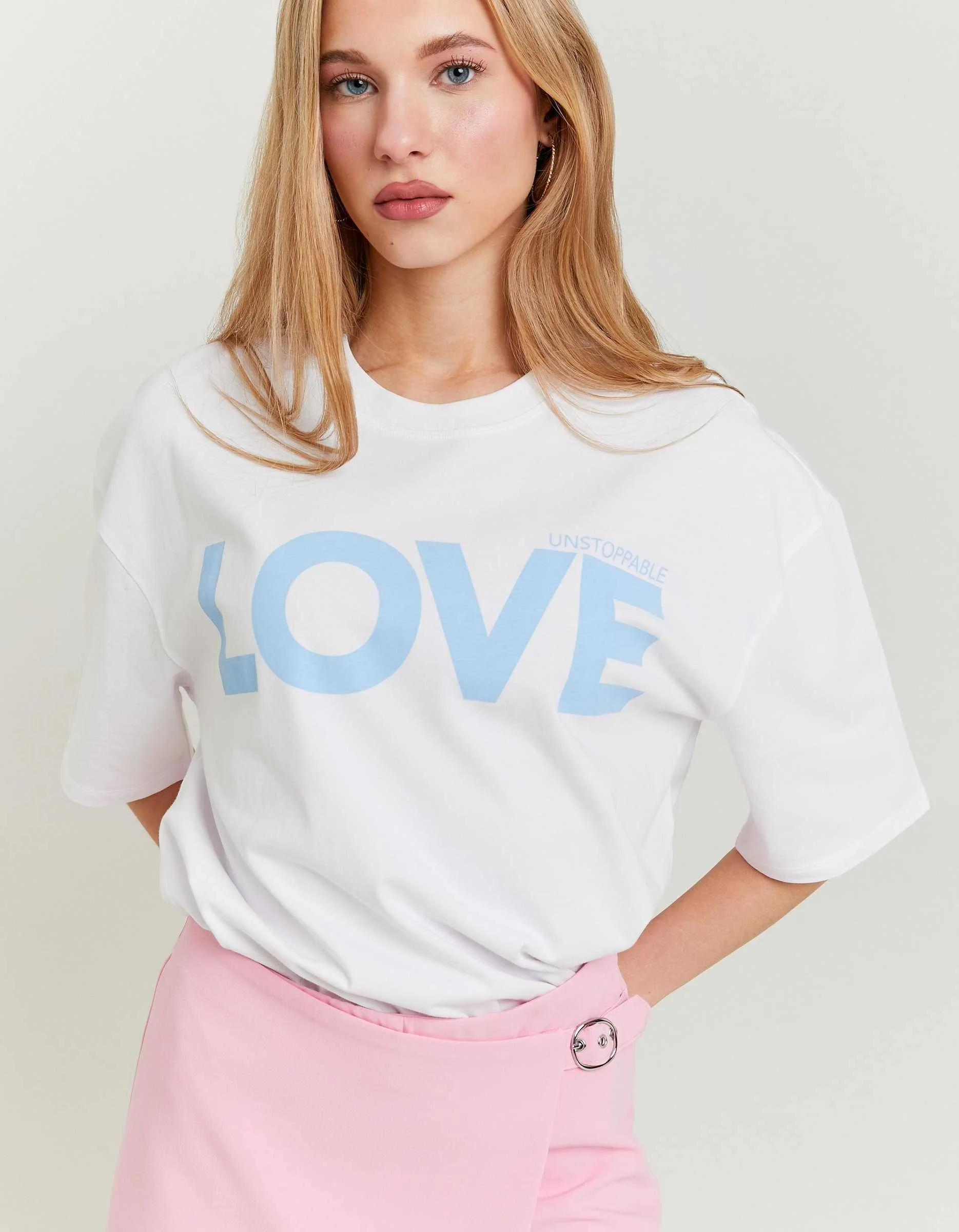 Tally Weijl - White Printed T-shirt Tally Weijl - White Printed T-shirt