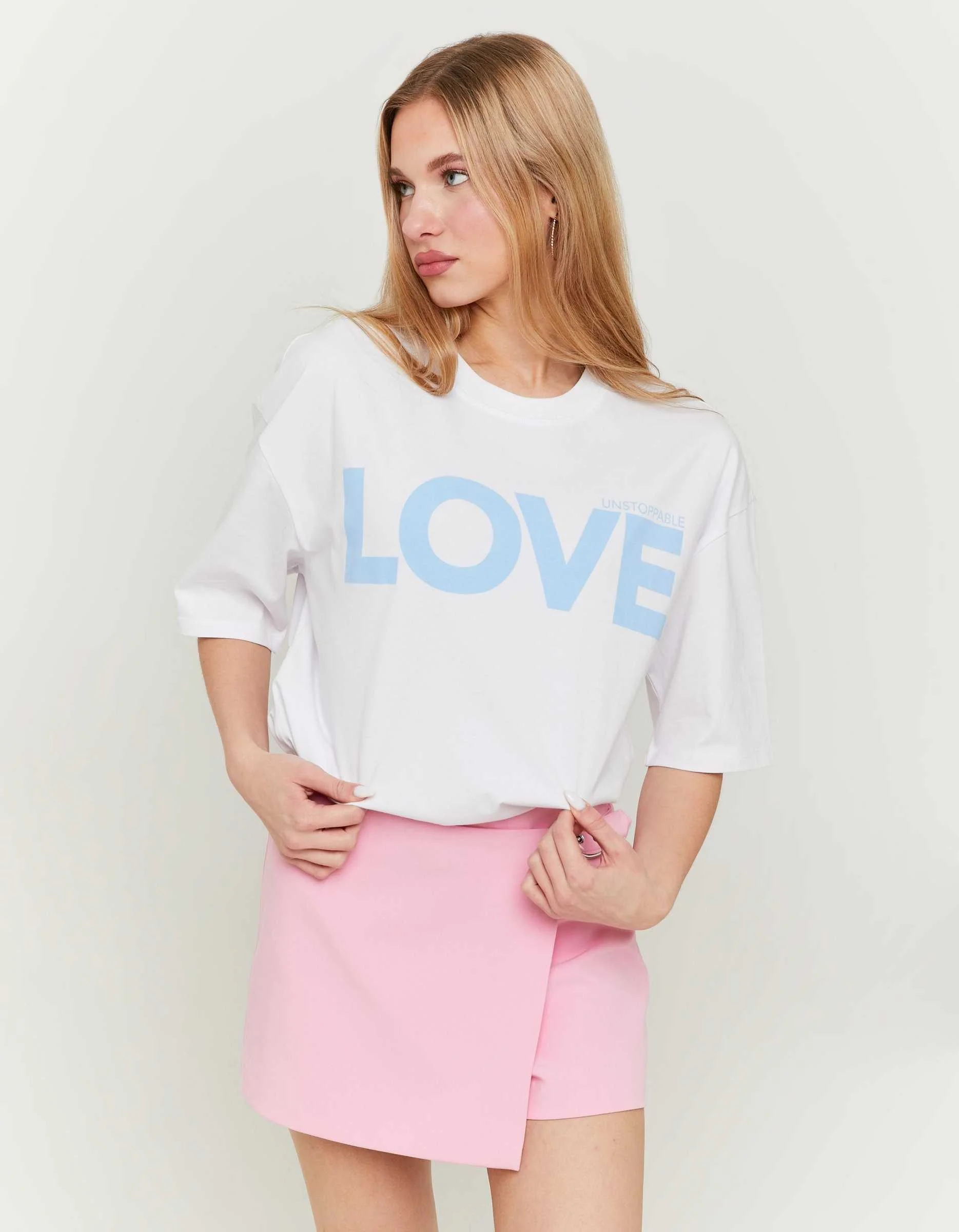 Tally Weijl - White Printed T-shirt Tally Weijl - White Printed T-shirt