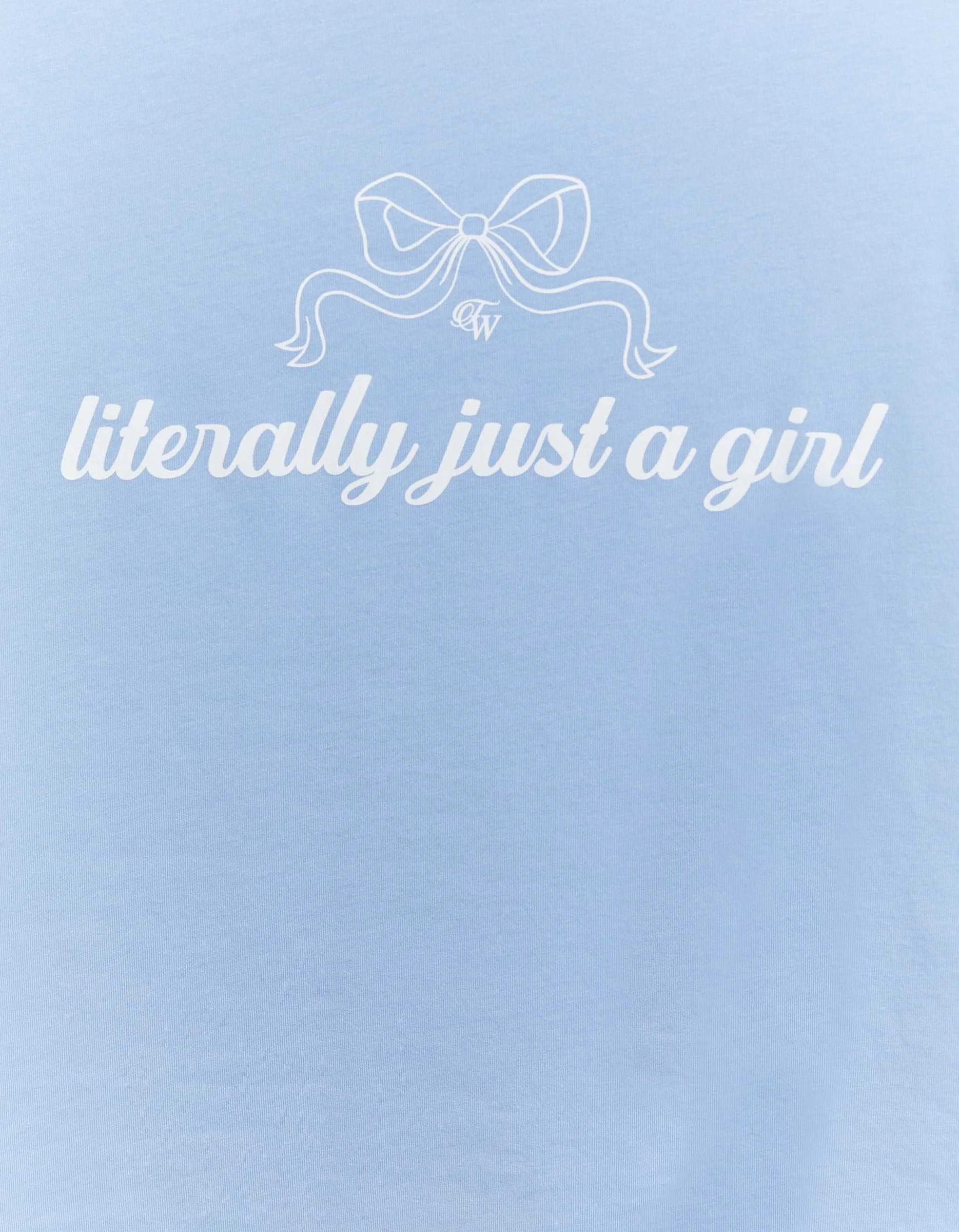 Tally Weijl - Blue Printed T-shirt Tally Weijl - Blue Printed T-shirt