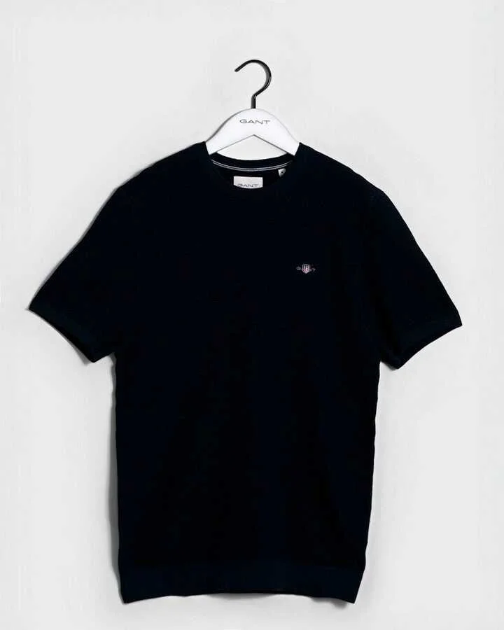 Gant - MICRO TEXTURED COTTON SS C-NECK Gant - MICRO TEXTURED COTTON SS C-NECK