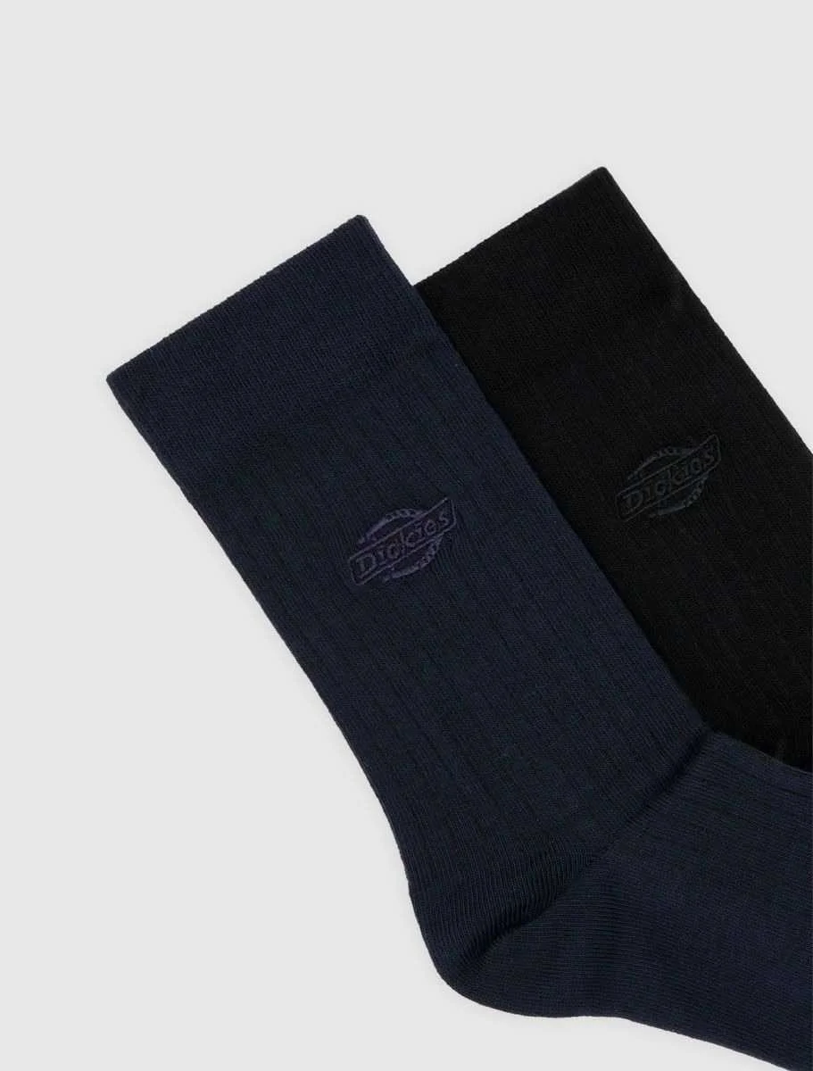 Dickies - DICKIES RIB 2PK SOCKS Dickies - DICKIES RIB 2PK SOCKS