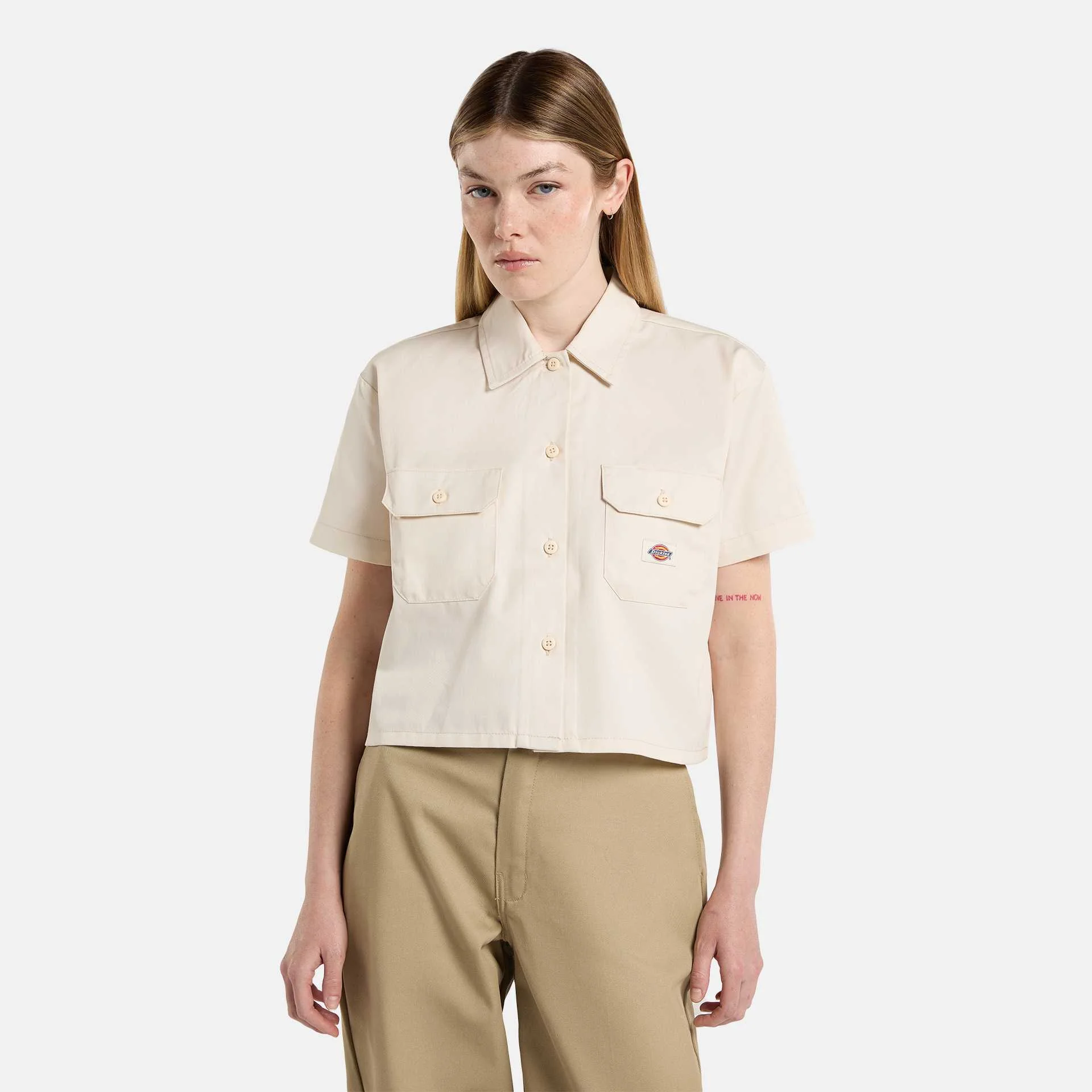 Dickies - WORK SHIRT CROPPED SS W Dickies - WORK SHIRT CROPPED SS W