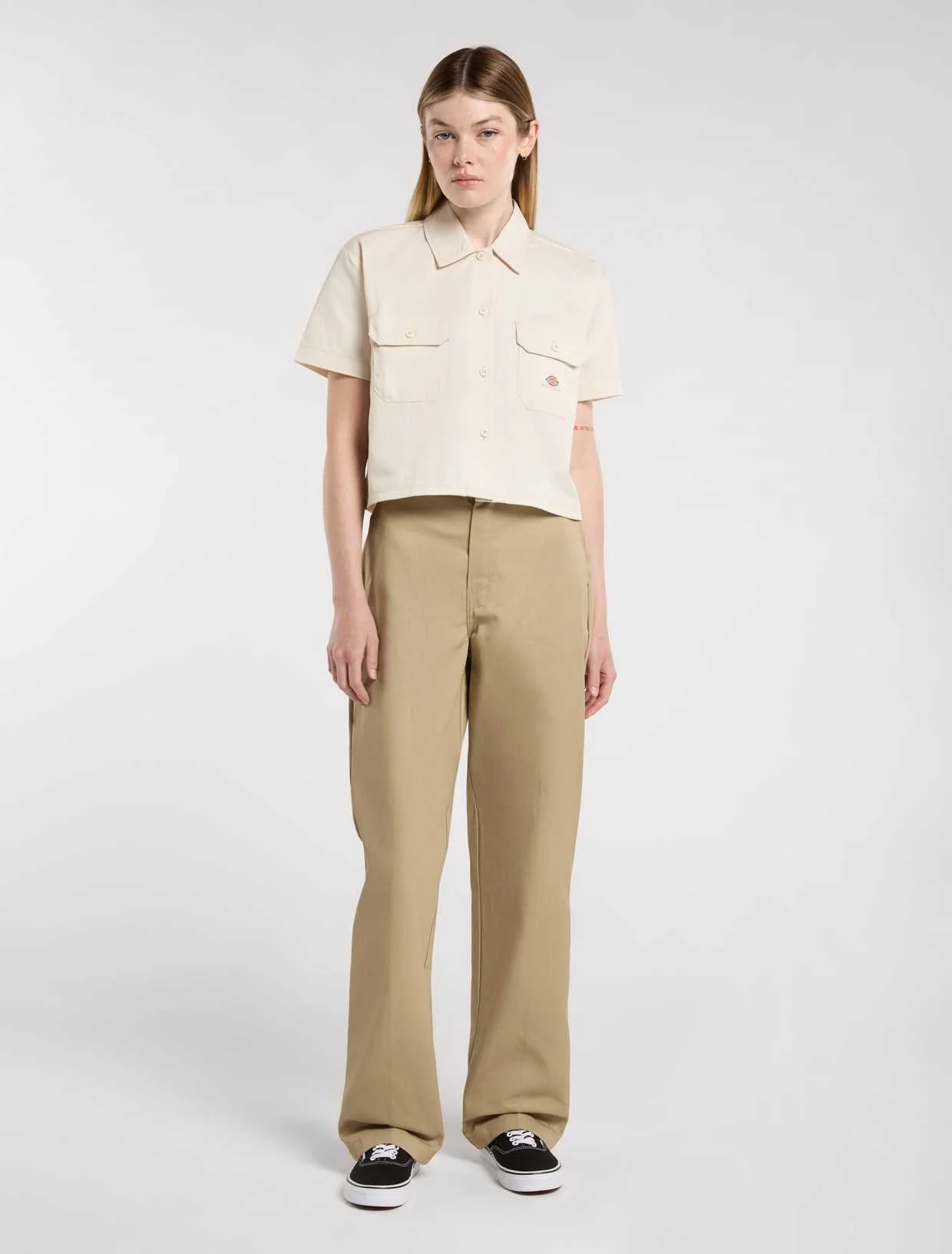 Dickies - WORK SHIRT CROPPED SS W Dickies - WORK SHIRT CROPPED SS W