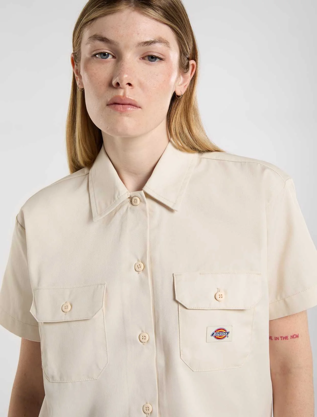 Dickies - WORK SHIRT CROPPED SS W Dickies - WORK SHIRT CROPPED SS W