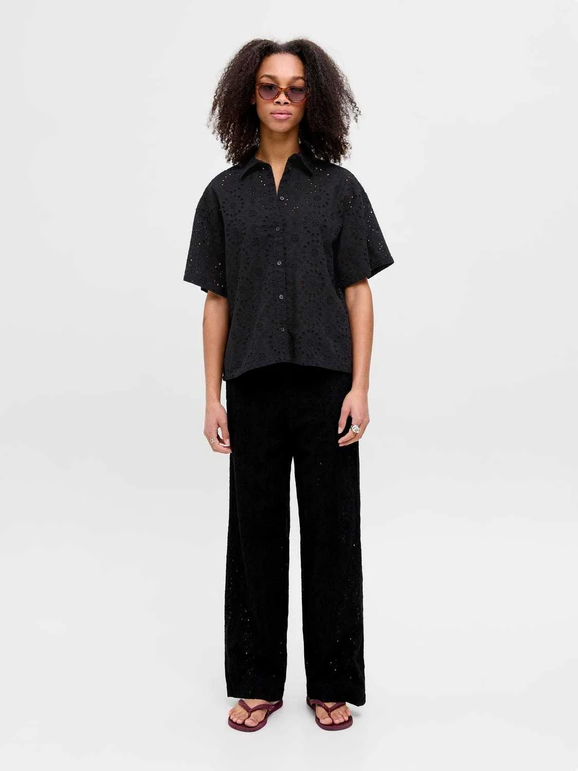 JJXX - JXMILLIE BRODERIE SS SHIRT WVN JJXX - JXMILLIE BRODERIE SS SHIRT WVN