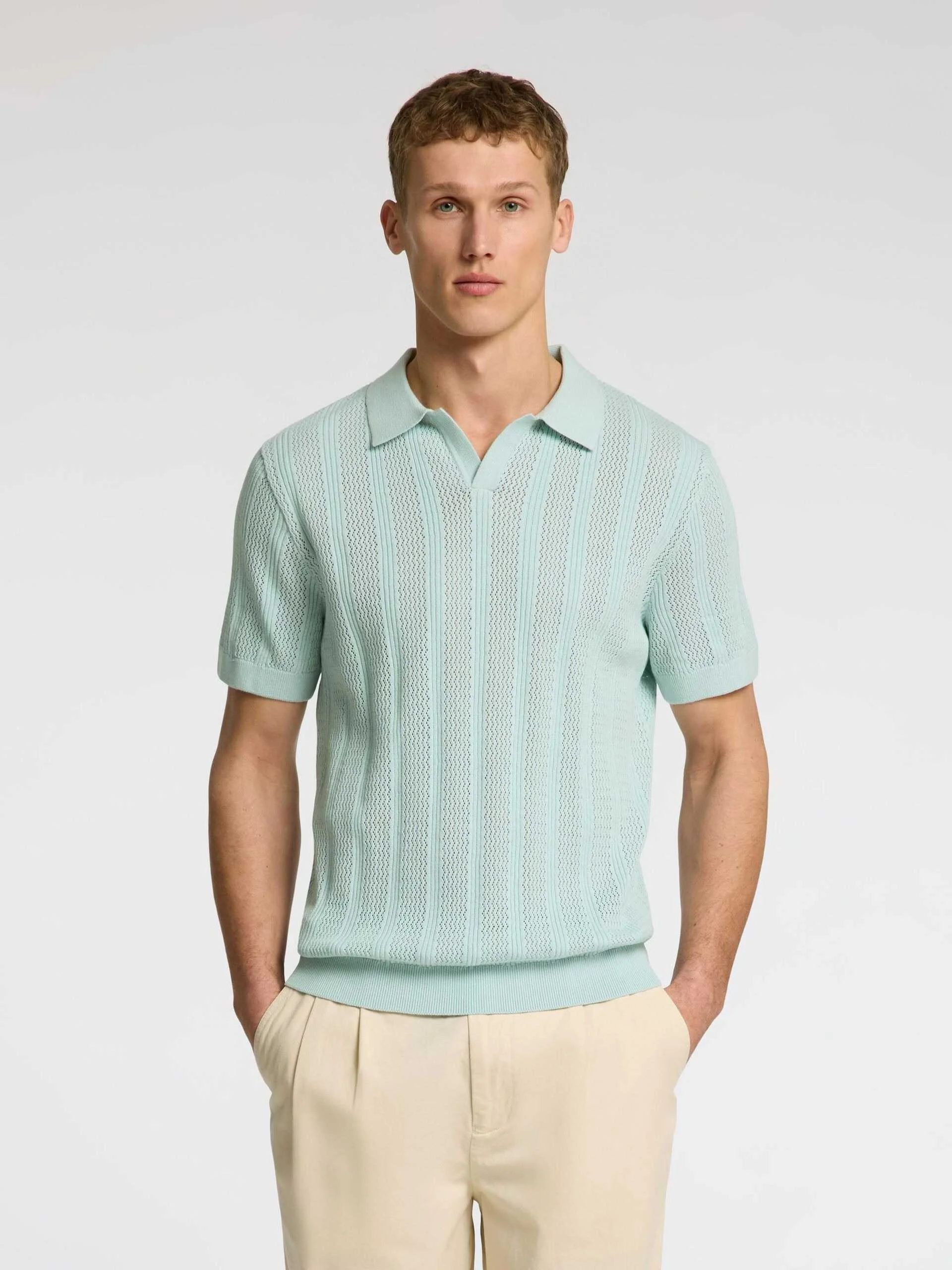 SELECTED MEN - SLHWELLS SS KNIT... SELECTED MEN - SLHWELLS SS KNIT...