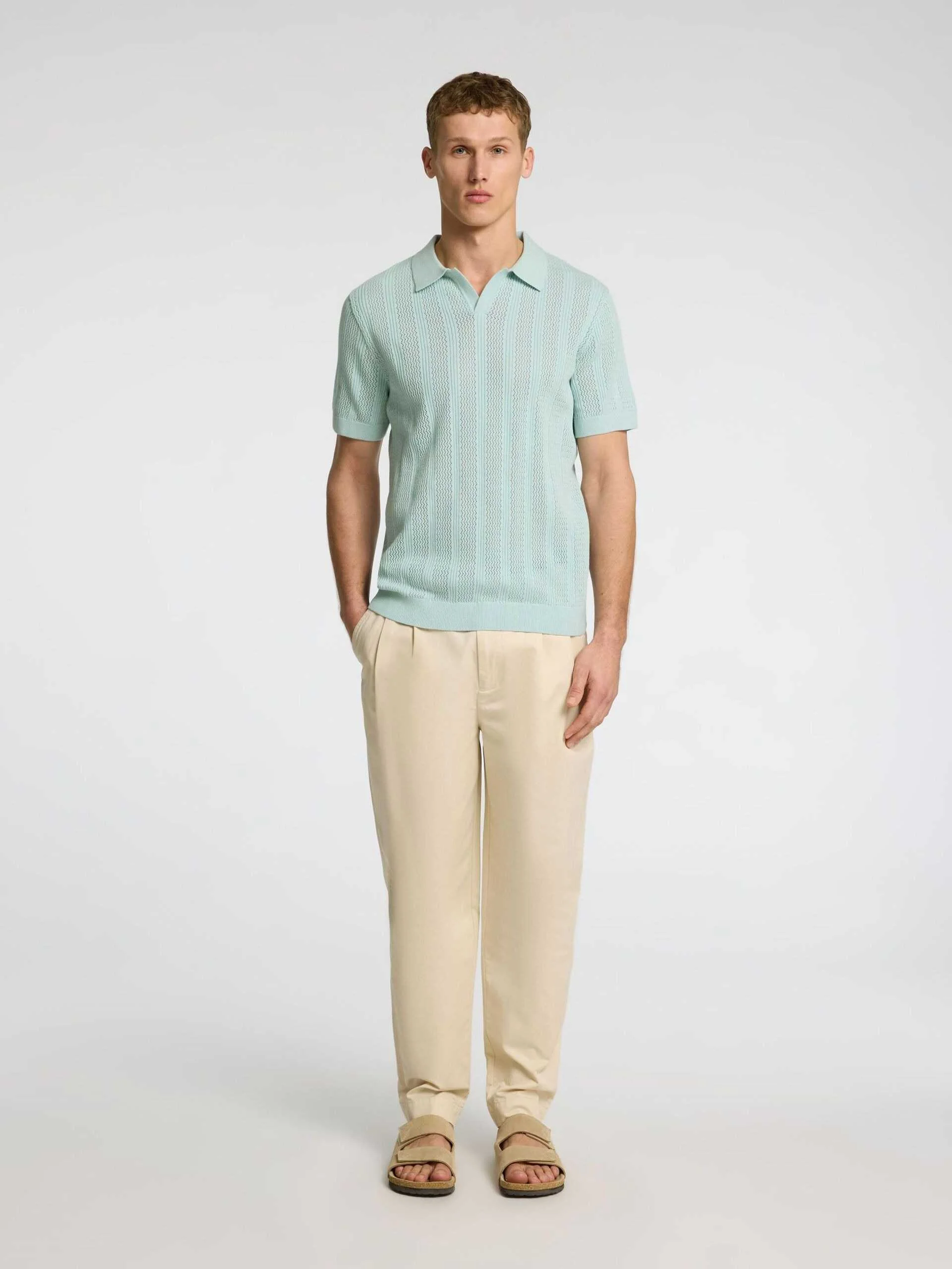 SELECTED MEN - SLHWELLS SS KNIT... SELECTED MEN - SLHWELLS SS KNIT...
