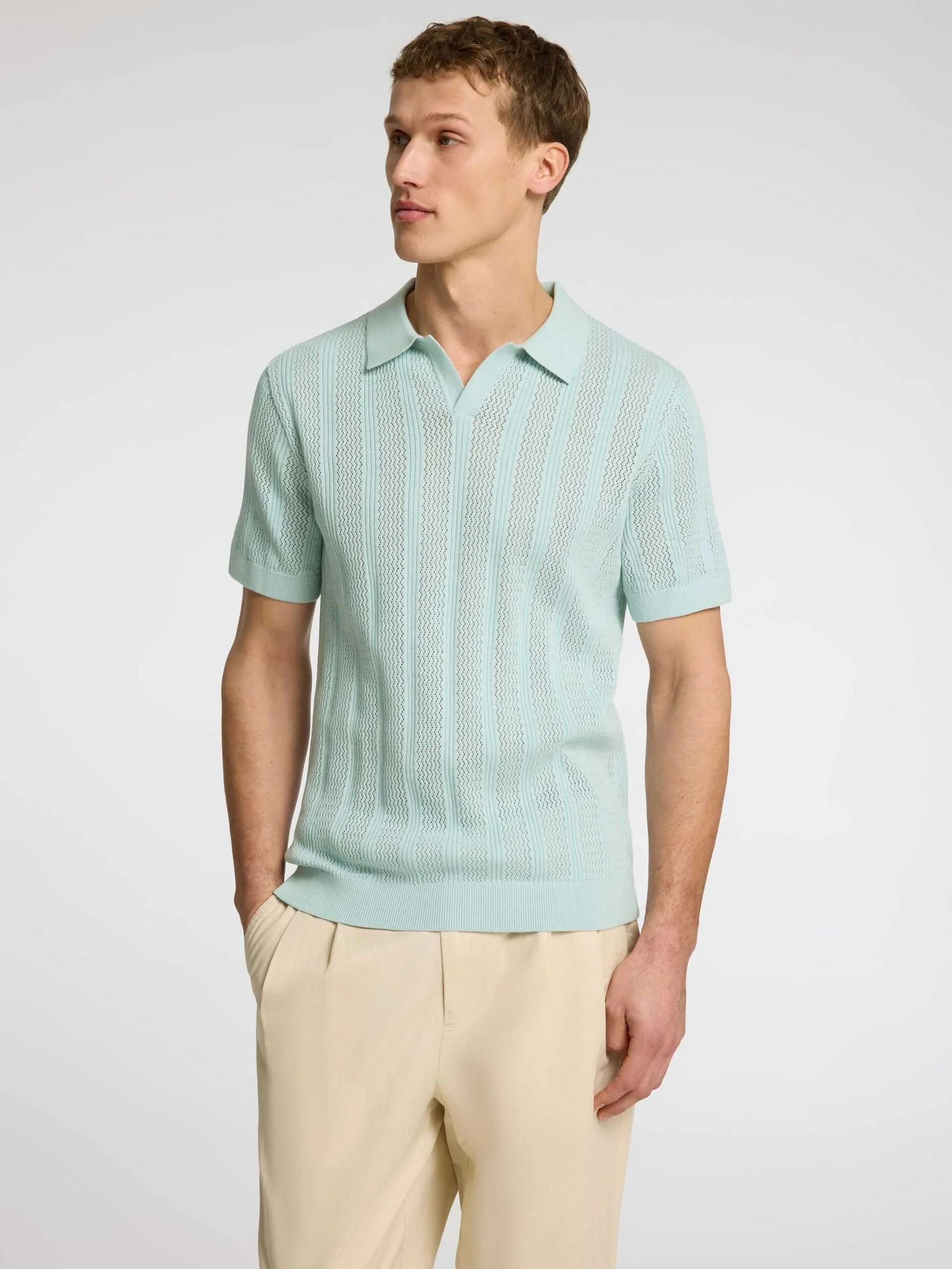 SELECTED MEN - SLHWELLS SS KNIT... SELECTED MEN - SLHWELLS SS KNIT...