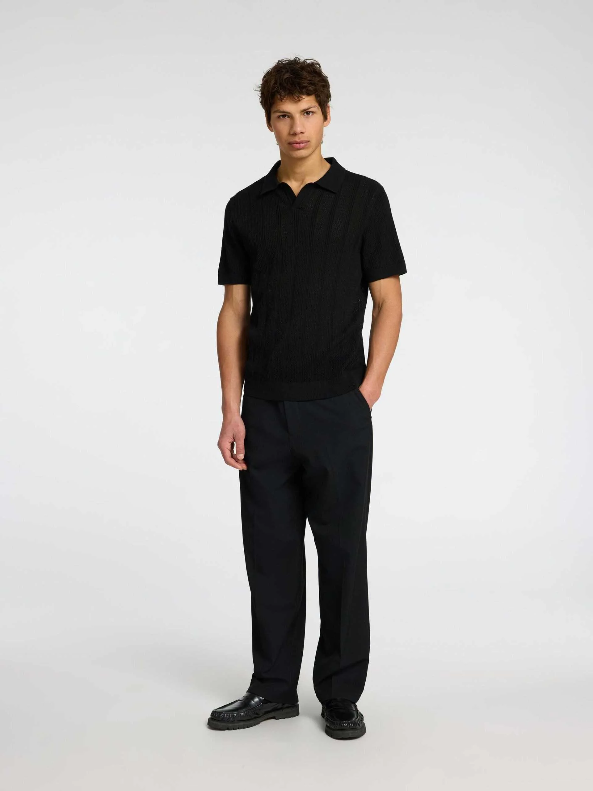 SELECTED MEN - SLHWELLS SS KNIT... SELECTED MEN - SLHWELLS SS KNIT...
