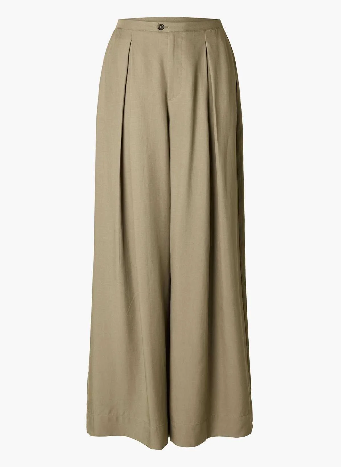 SELECTED WOMEN - SLFNATUK MW WIDE PANT B SELECTED WOMEN - SLFNATUK MW WIDE PANT B