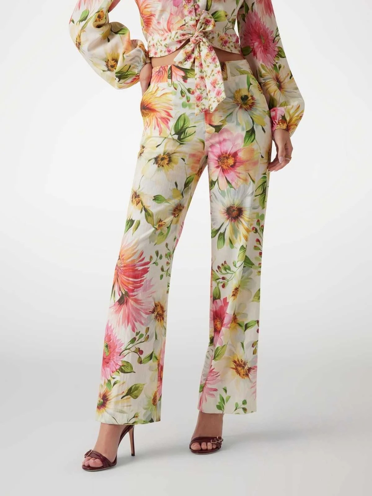 GUESS - COLETTE PRINT TROUSERS GUESS - COLETTE PRINT TROUSERS