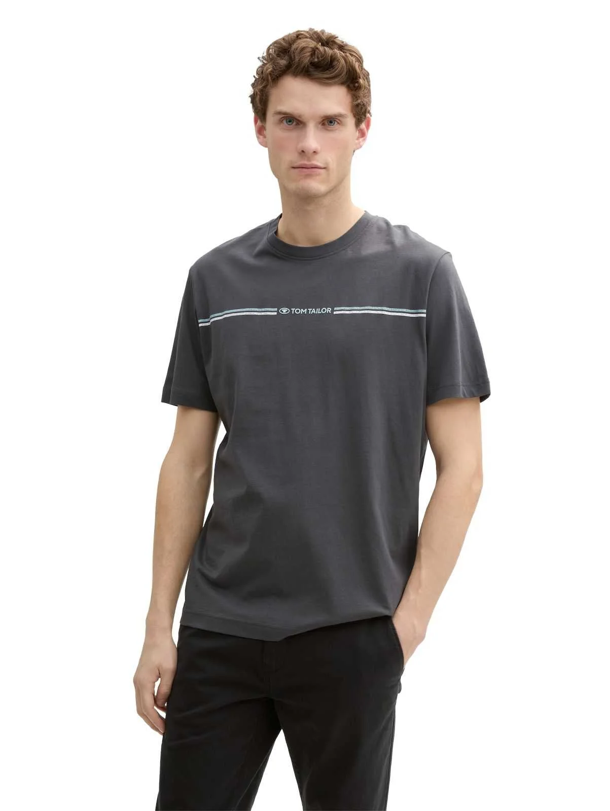 Tom Tailor - Printed Crewneck T-Shirt Tom Tailor - Printed Crewneck T-Shirt