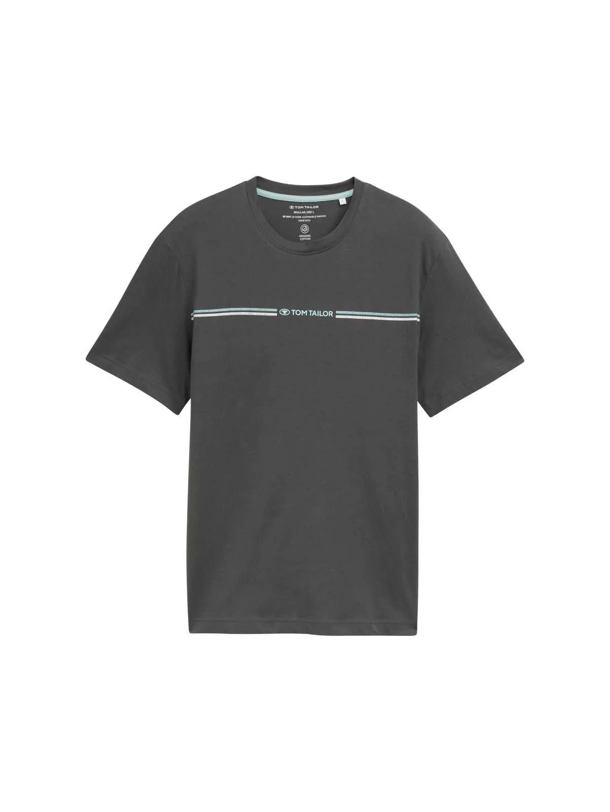 Tom Tailor - Printed Crewneck T-Shirt Tom Tailor - Printed Crewneck T-Shirt