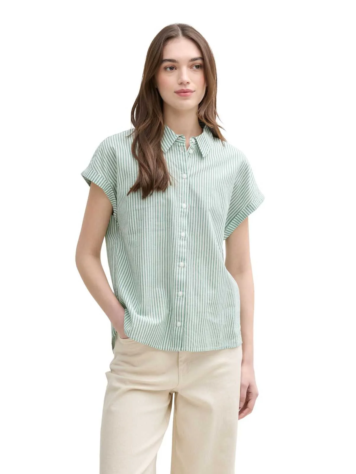 Tom Tailor - Striped Shortsleeve Shirt Tom Tailor - Striped Shortsleeve Shirt